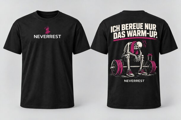 NEVERREST T-Shirt – Ich bereue nur das Warm-up