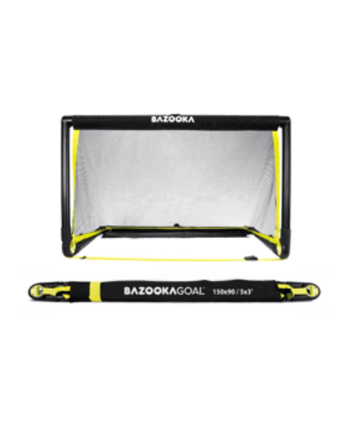 Bazookagoal Teleskoptor | 150x90cm | Schwarz Gelb