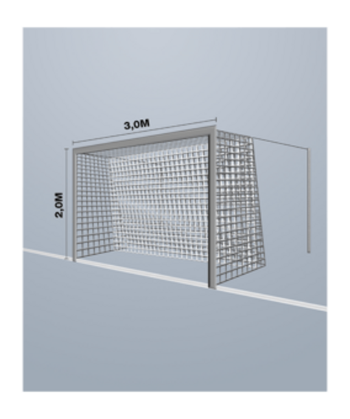 Cawila PRO Handball-Fangnetz PPM 3MM M100 | 3,00 x 2,00m weiß