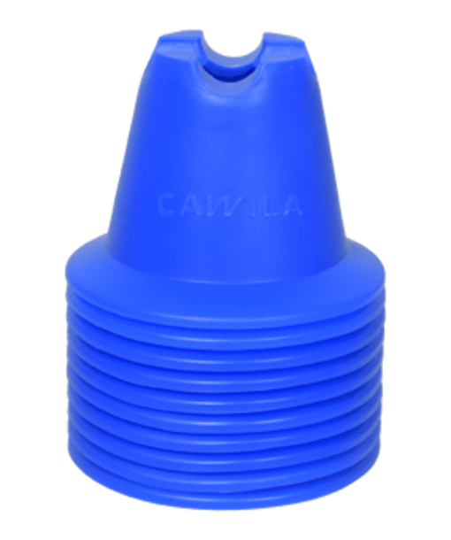Cawila ACADEMY Mini-Pylone | 10er Set | blau
