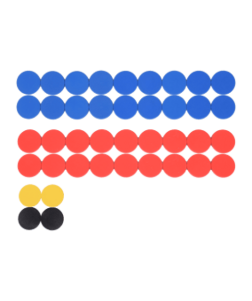 Cawila ACADEMY Magnet Set | 30mm | Rot Blau