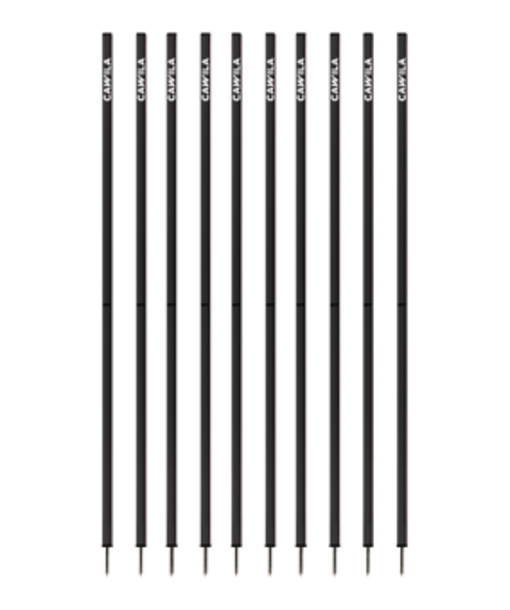 Cawila ACADEMY Slalomstangen | schwarz | 33mm | 180cm | 10er Set