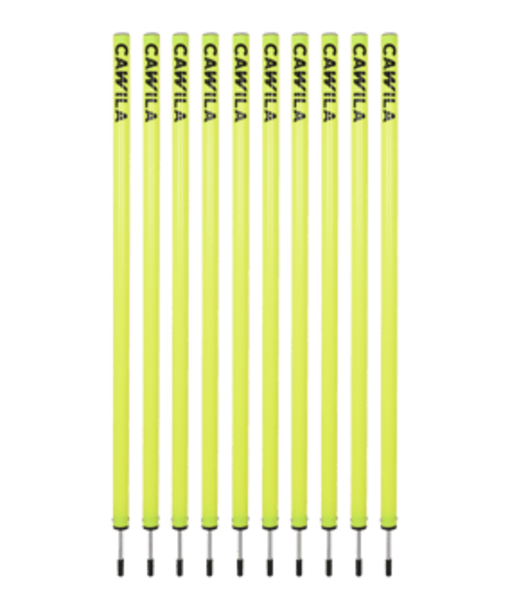 Cawila ACADEMY Slalomstangen | neon-gelb | 33mm | 100cm | 10er Set