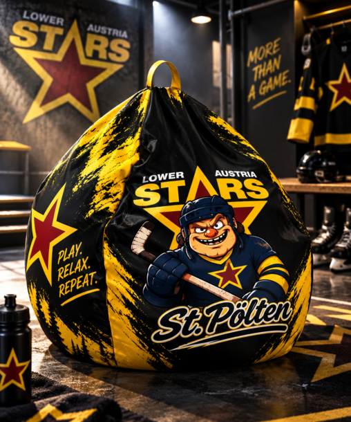 LA Stars Sitzsack - Play. Relax. Repeat.