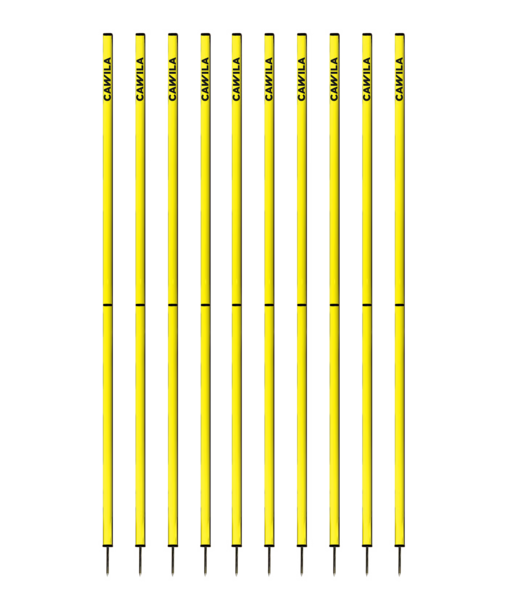 Cawila ACADEMY Trainingsstange 170 cm neon-gelb 10er Set
