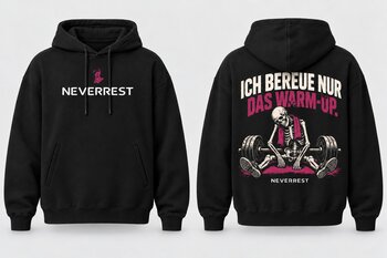 NEVERREST MOON Hoodie – Ich bereue nur das Warm-up