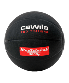 Cawila LIGA Medizinball | schwarz | Größe 3,0 Kg