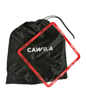 Cawila ACADEMY Koordinationsleiter SQUARE | 6 Quadrate + 5 Clips| rot