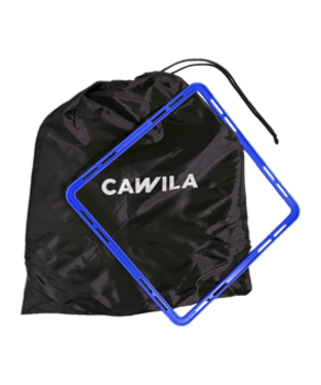Cawila ACADEMY Koordinationsleiter SQUARE | 6 Quadrate + 5 Clips| blau