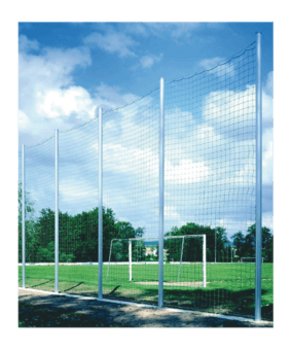Cawila PRO Standpfosten für Ballfangzaun | Variante: 4,00 m | Alu-Profil 80 x 80mm