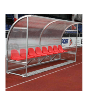 Cawila PRO Spielerkabine Champion | 10 Sitze | 5,0 m breit