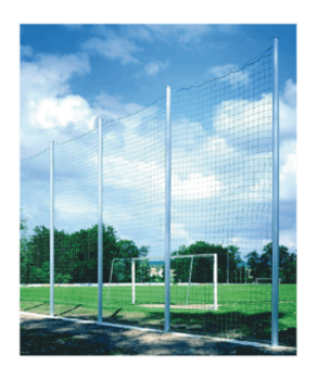 Cawila PRO Standpfosten für Ballfangzaun | Variante: 5,00 m | Alu - Profil 120 x 100 mm
