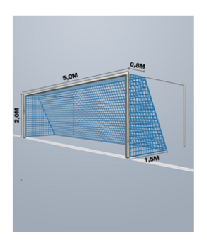 Cawila PRO Tornetz PPM 4MM M120 | 5,15 x 2,05m | 0,8 x 1,5m blau