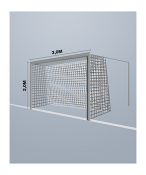 Cawila PRO Handball-Fangnetz PPM 3MM M100 | 3,00 x 2,00m weiß