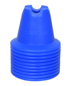 Cawila ACADEMY Mini-Pylone | 10er Set | blau