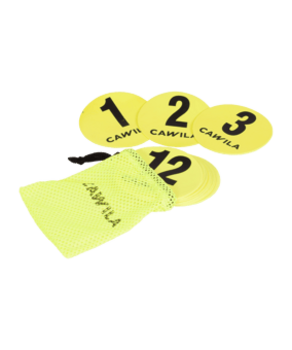 Cawila ACADEMY Markierungsscheiben NUMBERS | gelb | Nr. 1-12