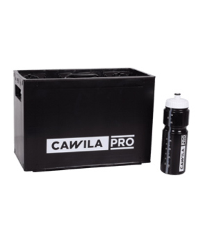Cawila PRO Flaschenkiste inkl. Flaschen Schwarz