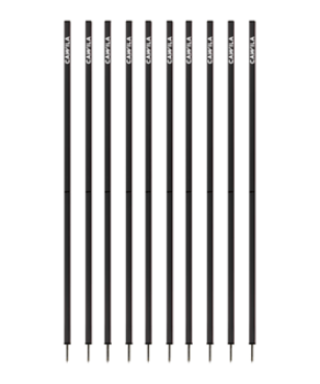 Cawila ACADEMY Slalomstangen | schwarz | 33mm | 180cm | 10er Set