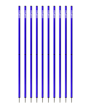 Cawila ACADEMY Slalomstangen | blau | 33mm | 180cm | 10er Set
