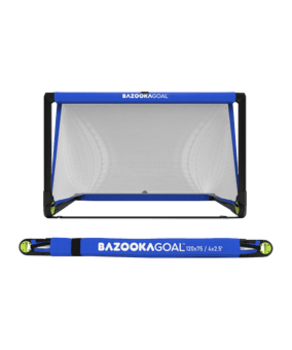 Bazookagoal Teleskoptor | 120x75cm | Blau Weiss